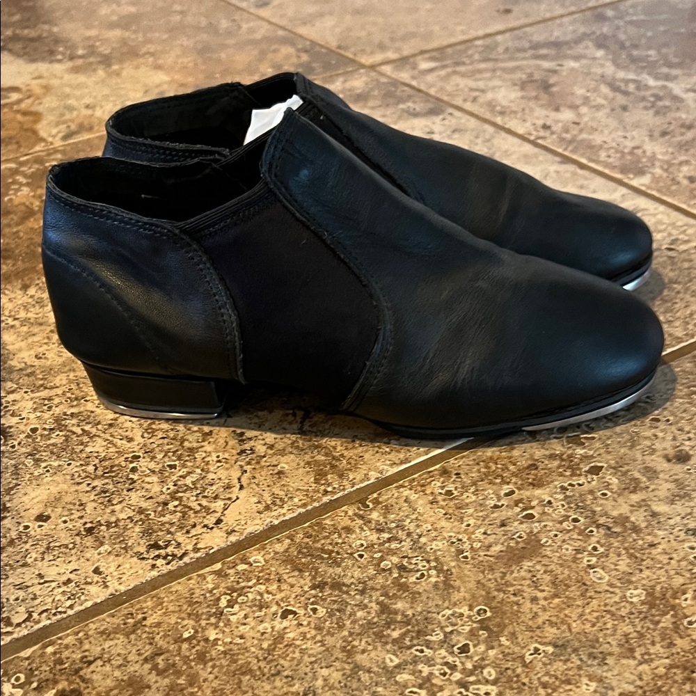 Black Leather Tap Dance Shoes